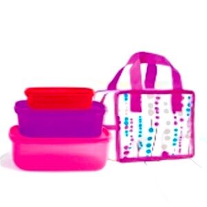 YVES ROCHER 3-PIECE BOWL SET W/CARRYING BAG (NEW WITH TAGS)